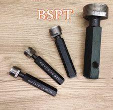 BSPT 1/16" 1/8" 1/4" 3/8" 1/2" 3/4" 1" 2" Taper Pipe Plug Thread Gage Gauge