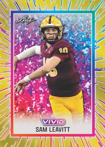2025 Leaf Vivid Football fabrikversiegelte Hobbybox Vorverkauf Versand 10/3 - Bild 15 von 16