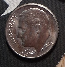 4 Silver Roosevelt Dimes 1964