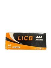 LiCB AAA Batteries 40 Pack Triple A Alkaline Batteries,Long-Lasting Batteries