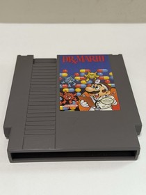 Cartucho de juego rompecabezas aut&eacute;ntico Nintendo NES Dr. Mario etiqueta limpia probado OEM