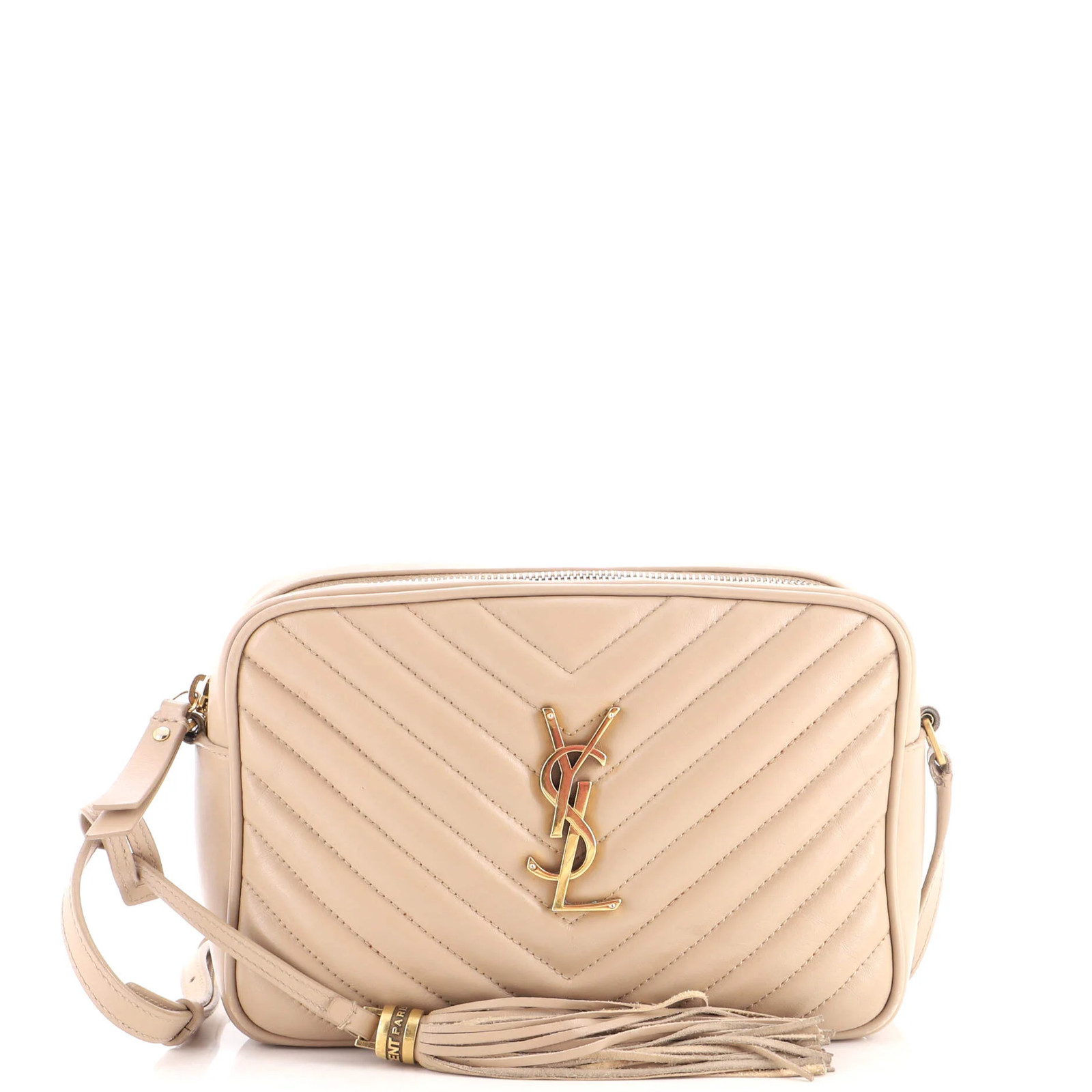 Saint Laurent Lou Camera Bag Matelasse Chevron Leather Small
