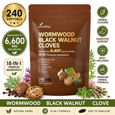 Wormwood Black Walnut Clove Softgels 240 Coun...