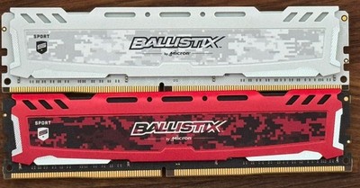 Micron Ballistix Sport RAM 32 GB (2x16GB) DDR4 PC4-19200 2400MHz
