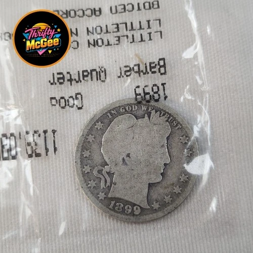 1899 Silver Barber Quarter
