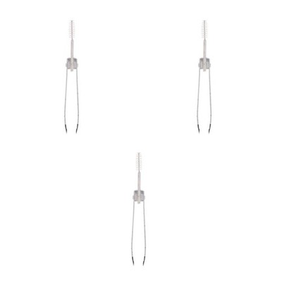 Set of 3 Wimpern Pinsel Augenbrauen Pinzette Augen-Make-up-Pinsel -Werkzeuge