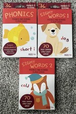 Phonics And Reading Flash Cards By Bendon Ages 3 , 4  Set Of 3 NEW