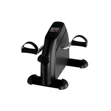 Wakeman Under Desk Bike Pedal Exerciser Physical LCD Screen 80-5129 - Black