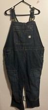 Women  s Carhartt Brewster Double Front Bib Overalls XXL 20 Short 102443 485