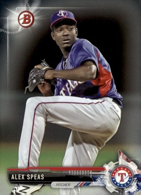 2017 Bowman #BP68 Alex Speas Texas Rangers Prospects