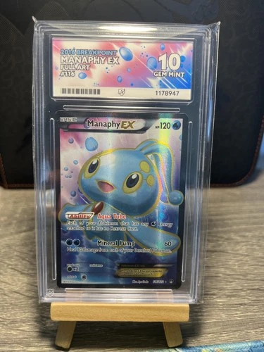 Manaphy EX 116/122 ACE graded card