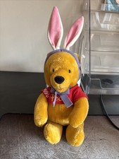 Disney Easter Winnie the Pooh 7" Mini Bean Bag Plush NEW w/Tags Disney Store