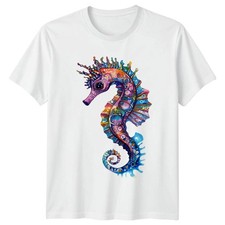 Colorful Seahorse T-Shirt Marine Life Gift For Him And Her
