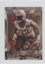 2015 Topps Chrome Mini Rookies Sepia Refractor Alex Carter #161 0b3