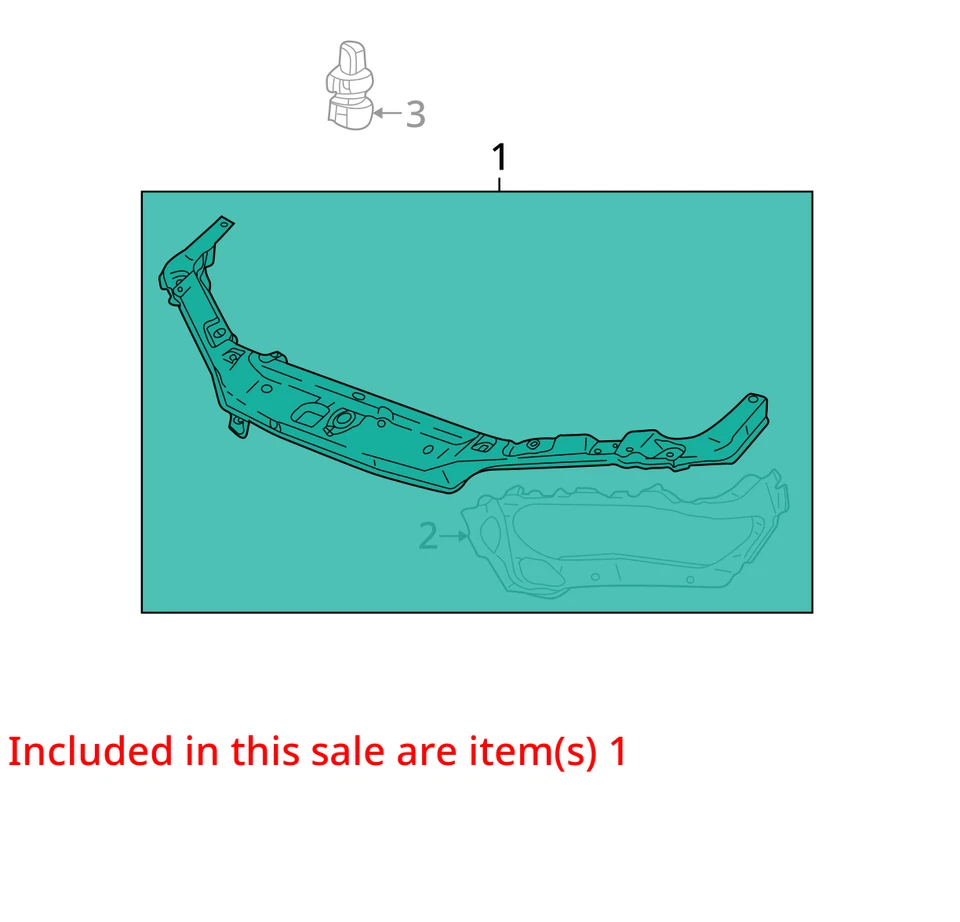 FITS 2003-2005 SATURN L300 L200 PANEL ASM F/CMPT FRT 22704482 - NEW OEM - Image 2 of 3