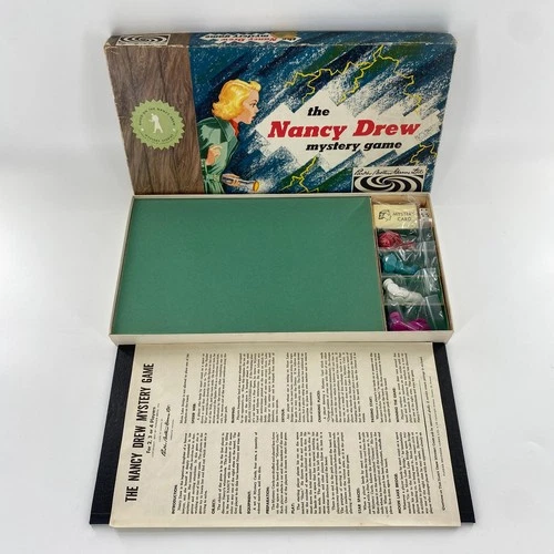 VTG The Nancy Drew Mystery Game Board Game 100% Complete 1957 Parker Bros. RARE