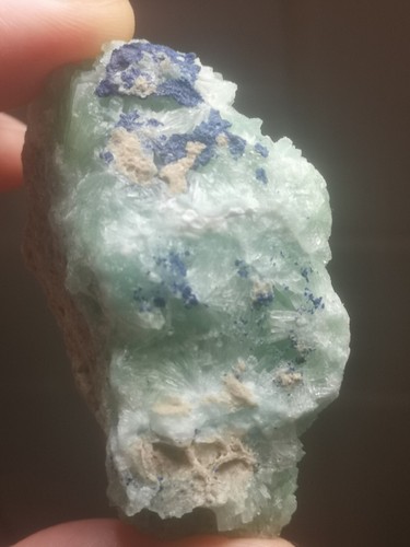 Natural Rough Aragonite & Azurite Crystal Specimen - 63.29g - Afghanistan - Picture 2 of 8