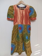 Nigerian African Wax Ankara Girls Dress Cultural Ethnic Event Party Holiday Wear