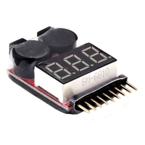 10 Stck. 1-8S RC Lipo Akku Niederspannung Alarm Summer Anzeige Prüfer Tester LED - Bild 2 von 5