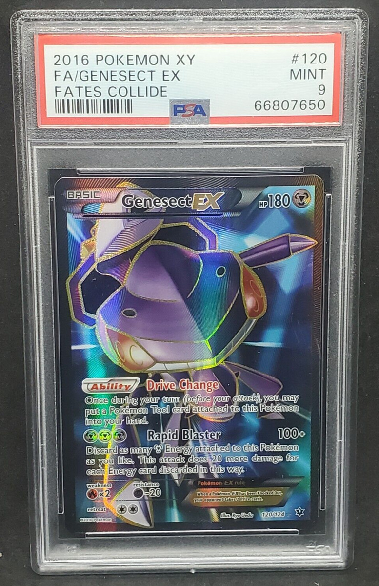 Pokemon XY Fates Collide Genesect EX Ultra Rare Full Art TCG Card 120/124