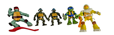 Lot 5 Teenage Mutant Ninja Turtle Figures (McDs, Playmates, etc) GIFT