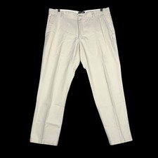 CHAPS Ralph Lauren Men's Cotton Pants Size 36Wx31L Off White Four Pockets