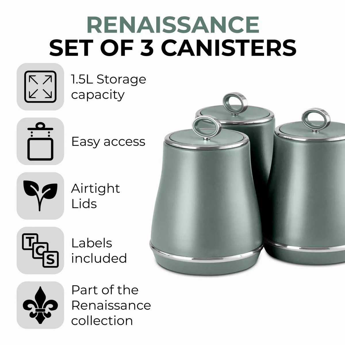 Brabantia Argos Tea And Coffee Canisters Tower Renaissance Storage