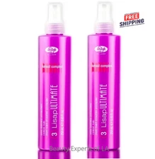 2 PACK Lisap Ultimate Hair Straightening Thermal Protection Fluid 250m /  8.45oz
