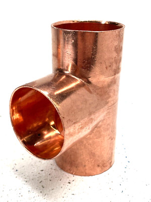2'' CTS Solder Joint Copper Tee Fitting