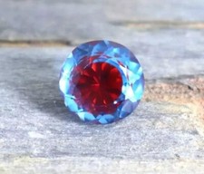 Pitambari Sapphire Bi-Colour 10-11 Ct Round Cut Natural Loose Certified Gemstone