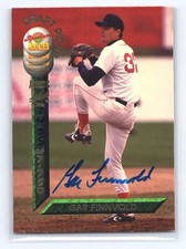 1994  Signature Rookies Draft Picks Gar Finnvold #92  AU, SN7750 Red Sox  Auto