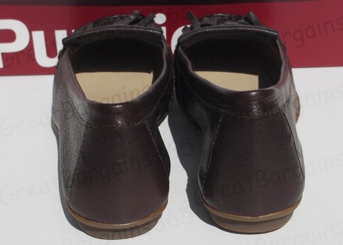 Ladies Hush Puppies NAVEEN ROBYN Slip On Moccasin Loafers Shoes Black Brown New - Picture 21 of 42