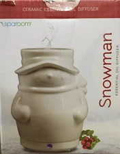 Essential Oil Diffuser -Spa Room- Christmas Snowman Holiday Powered by USB Cord 