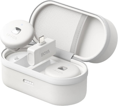 Boya Omic-U-W kabelloses Lavaliermikrofon für Android/iPhone 15/USB Typ-C Clip