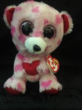 Sweetikins the Bear "RETIRED" 6" Ty Beanie Boo Sparkle Eyes. With Tags Plush toy