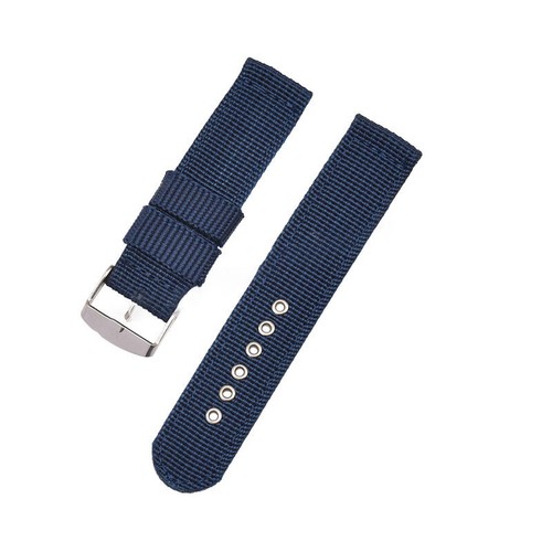 18/20/22mm Woven Nylon Canvas Sport Wrist Watch Band Strap with Metal Buckle CA - Zdjęcie 5 z 20
