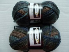 Department 71 Regent knit texture wool blend yarn, Terra, lot of 2 76 yds ea