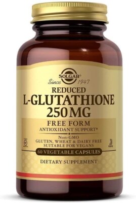 Solgar Reduced L-Glutathione 250mg 60 Vegetable Capsules Antioxidant Support 