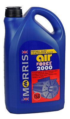 Morris Air Force 2000 Kolben / Flügelrad Kompressor Öl - 5 & 25 Liter ISO 68 & 150