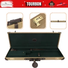 TOURBON Canvas 28-32in O/U SXS Shotgun Hard Case Gun Safe Storage Box Cabinet