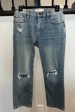 Boys Abercrombie  Fitch Size 13/14 Bootcut Destructive Jeans Fit Small Like 12