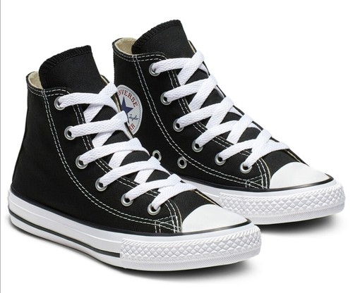 CONVERSE ALL STAR CHUCK TAYLOR SNEAKERS ALTA BIMBO/A 3J231C NERO - Foto 4 di 7