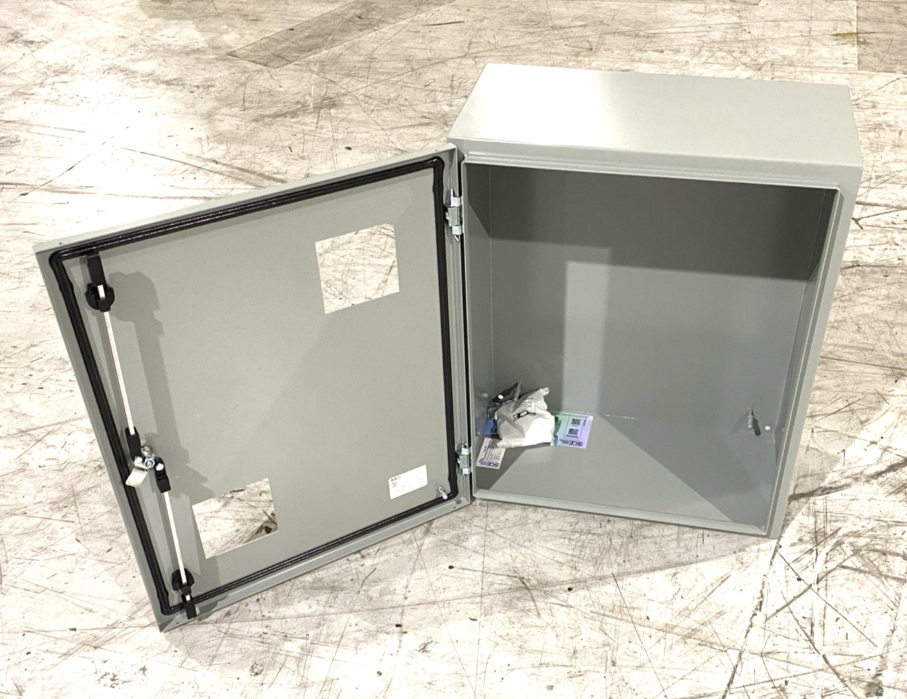 Saginaw Control EDG2-30EL2412LPPL Custom 2-Window Enclosure, 30" x 24" x 12"