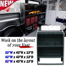 32/42/52''W Van Shelving for Transit Connect, NV200, City Express, PromasterCity