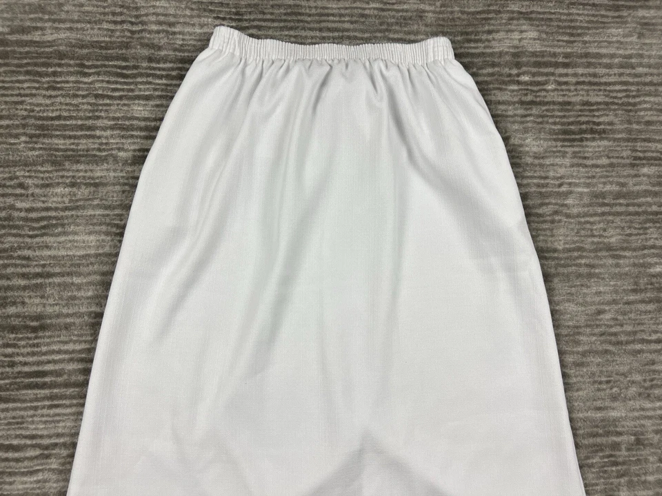 Falda Bonworth Mujer Pequeña Mediana Blanca Bolsillos Largos Poliéster Informal Foto 2 de 4