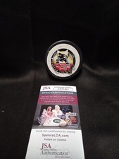 Jaromir Jagr Signed 1996 NHL All-Star Game Boston Hockey Puck JSA COA - 1 #