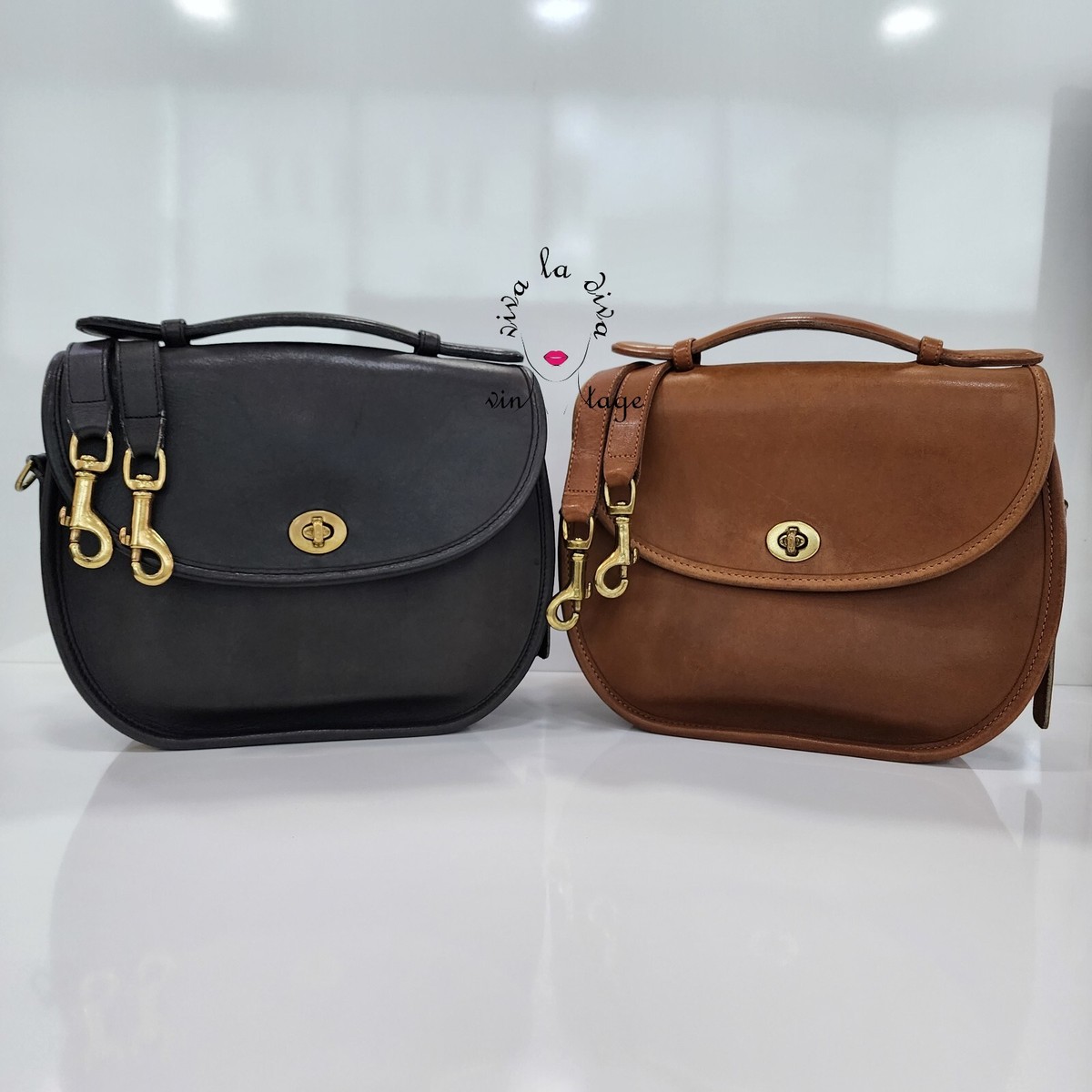 80s Beautiful Vintage COACH Original Classic Small PLAZA Bag 9860 