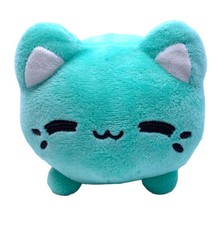 AURORA Tasty Peach Kitty Cat 7" Plush Toy Stuffed Animal Meowchi Mint Green