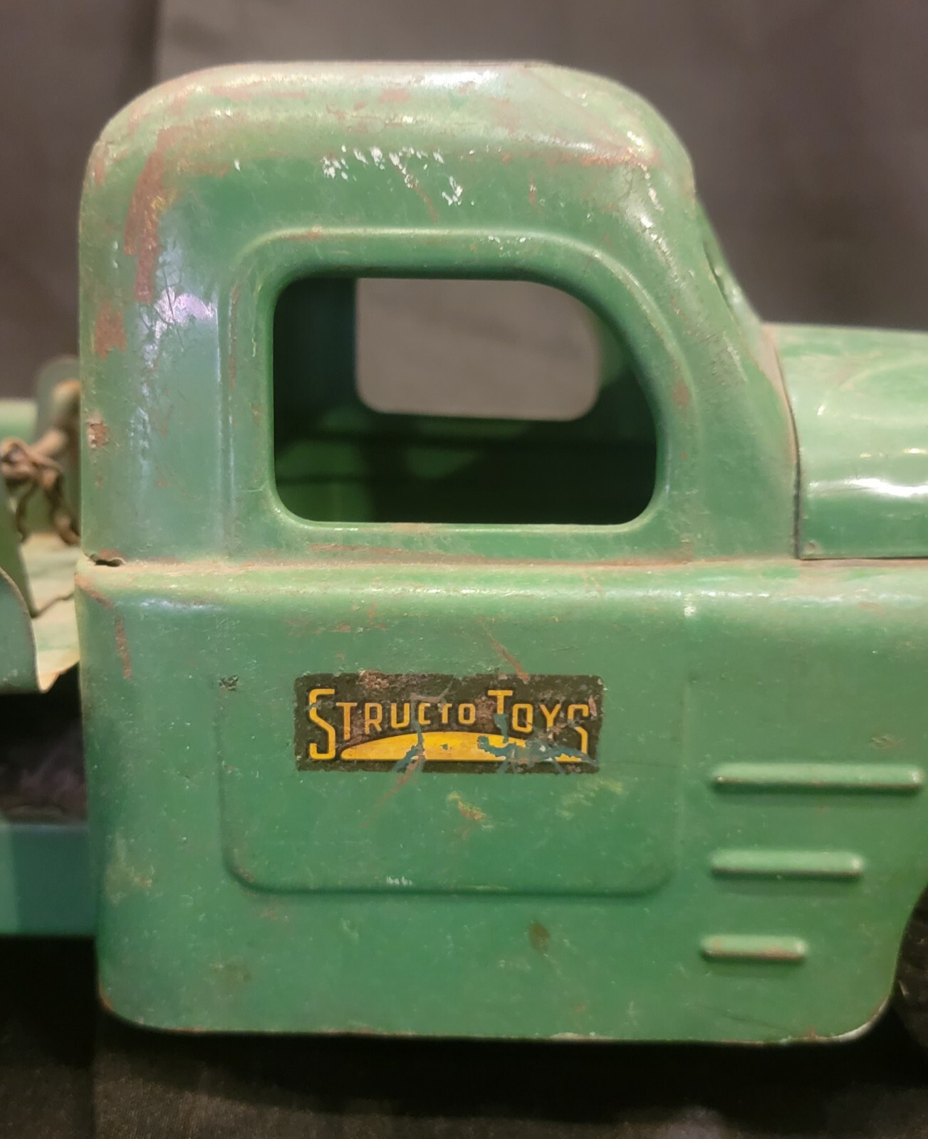 Vintage 1940s Structo Toys Green Flat Bed Truck eBay