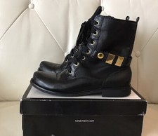 Nine West Women  s Vintage America Collection Above Ankle Boots Leather Black 6M